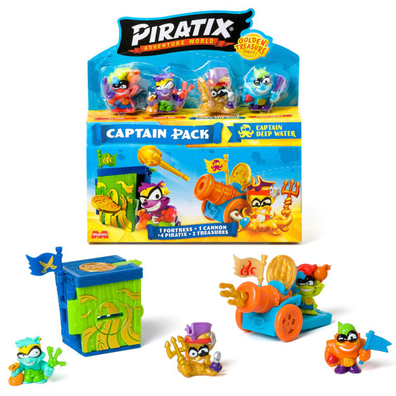 Piratix Adventure World Golden Treasure Captain Pack Varios Modelos
