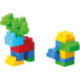 Mega Bloks Bolsa de Construcción 60 Piezas Bolsa Azul