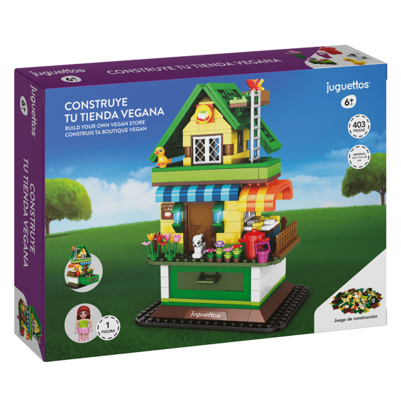 Juguettos Construcción Tienda Vegana 403 Piezas