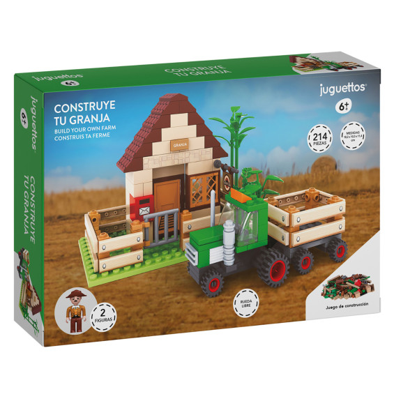 Juguettos Construcción Granja 214 Piezas
