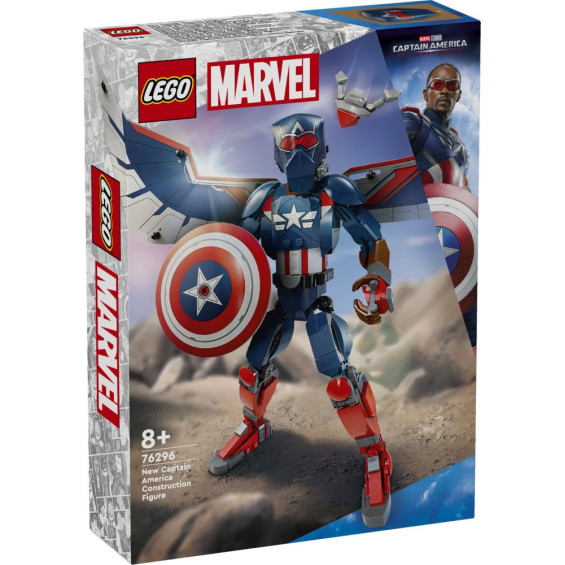 LEGO Súper Héroes Marvel Figura para Construir: Nuevo Capitán América - 76296