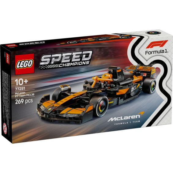LEGO Speed Champions Coche de Carreras McLaren F1 Team MCL38 - 77251