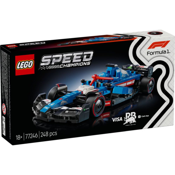 LEGO Speed Champions Coche de Carreras Visa Cash App RB VCARB 01 F1 - 77246