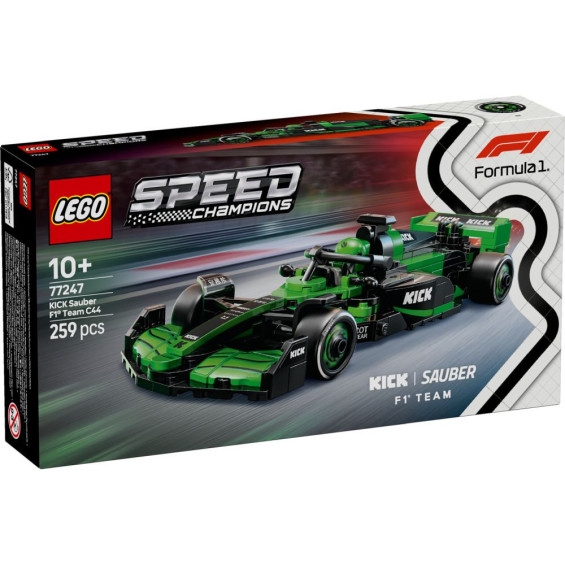 LEGO Speed Champions Coche de Carreras KICK Sauber F1 Team C44 - 77247
