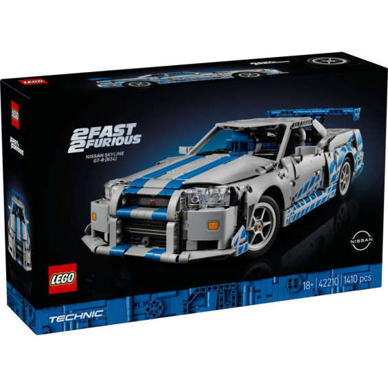 LEGO Technic Coche Nissan Skyline GT-R (R34) de 2 Fast 2 Furious - 42210