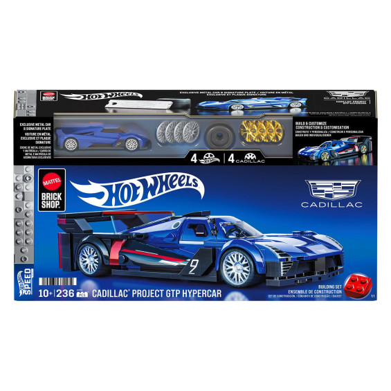 Mattel Brick Shop Hot Wheels Cadillac Project GTP Hypercar 236 piezas
