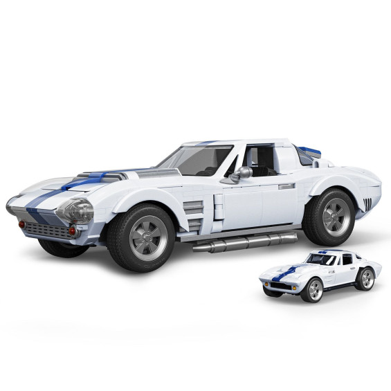 Mattel Brick Shop Hot Wheels Corvette Grand Sport Elite 918 Piezas