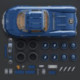 Mattel Brick Shop Hot Wheels Premium Series Juego de Construcción Mercedes-Benz 300 SL. 1600 piezas