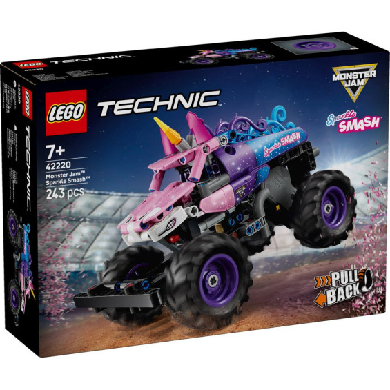 LEGO Technic Monster Jam Sparkle Smash con Motor de Carga Manual - 42220