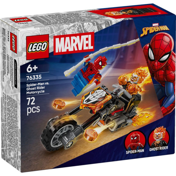 LEGO Súper Héroes Marvel Spider-Man vs. Moto del Motorista Fantasma - 76335