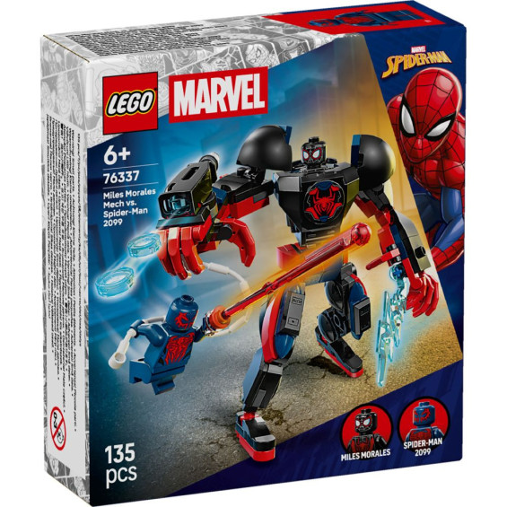 LEGO Súper Héroes Marvel Armadura Robótica de Miles Morales vs. Spider-Man 2099 - 76337