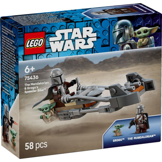 LEGO Star Wars Moto Speeder del Mandaloriano y Grogu - 75436