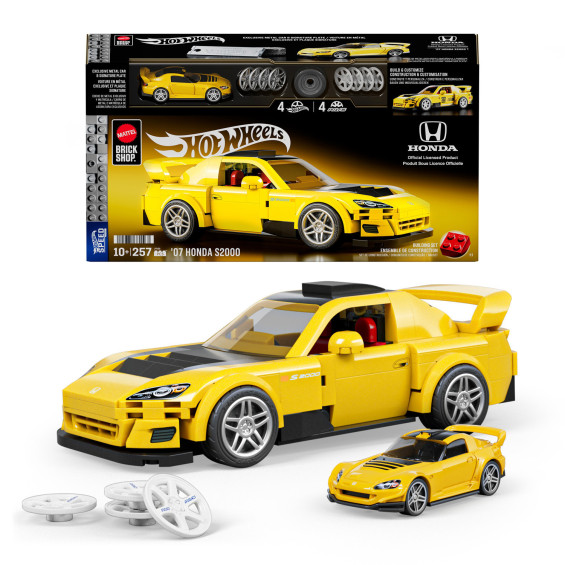 Mattel Brick Shop Hot Wheels Speed Series Juego de Construcción del Honda S2000 del 200 257 Piezas