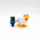 Minecraft Pack Figuras Jinete Avícola y Bebé Zombie