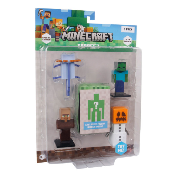 Minecraft Topeez Edición Especial Pack con 5 Figuras Varios Modelos