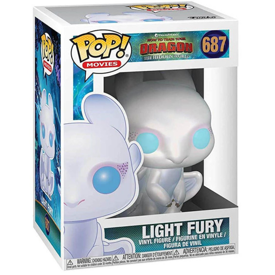 Funko Pop! Movies Figura Vinilo Cómo Entrenar a Tu Dragón 3 Light Fury