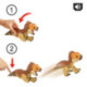 Mattel Jurassic World: El Renacer, Aquilops Dolores Protector Primal Dinosaurio Interactivo