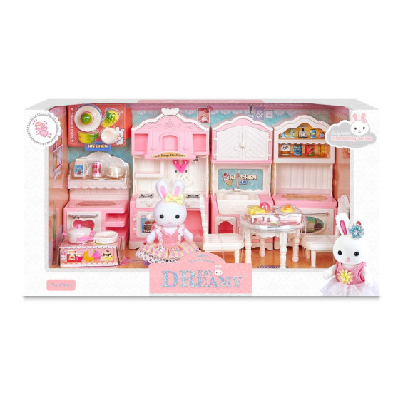 Casa Alegre Set de Cocina Completa con Figura y Accesorios