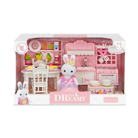 Casa Alegre Set Cocina con Figura y Accesorios
