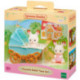 Sylvanian Families Set Cochecito Gemelar Cabe y Breeze Chocolate