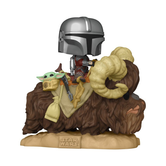 Funko Pop! Star Wars Mandalorian Figura de Vinilo The Mandalorian y The Child en Bantha