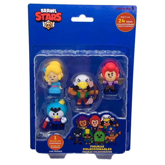 Brawl Stars Pack 5 Figuras en Blister Varios Modelos