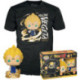 Funko Pop! & Tee Animation Dragon Ball Z Pack Figura Majin Vegeta Brilla en la Oscuridad y Camiseta Talla L