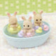 Sylvanian Families la Hora del Baño de los Trillizos