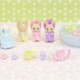 Sylvanian Families la Hora del Baño de los Trillizos