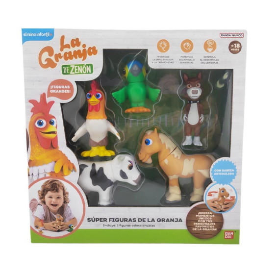 La Granja De Zenón Pack 5 Súper Figuras