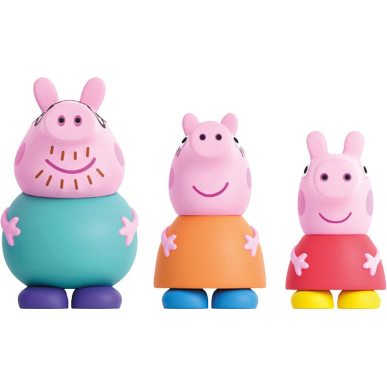 Peppa Pig Set 3 Figuras de Baño (Peppa Pig, Mama Pig y Papa Pig)