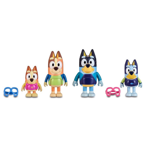 Bluey Pack 4 Figuras Serie 3 Varios Modelos