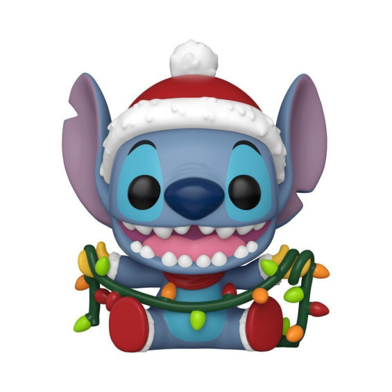 Funko Pop! Disney Lilo & Stitch Figura de Vinilo Stitch con Luces de Navidad