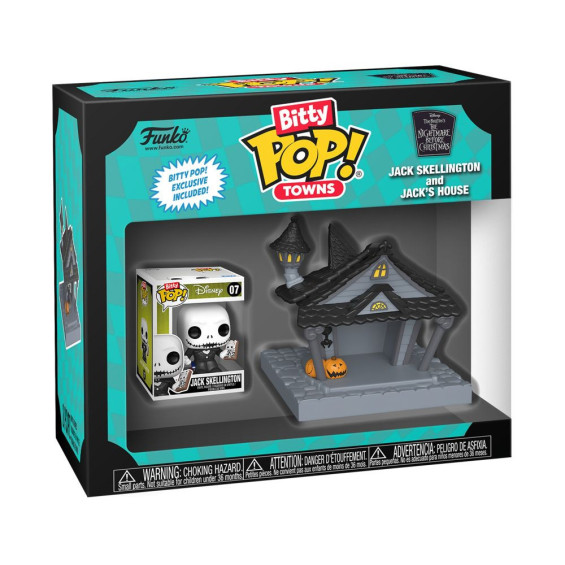 Funko Pop! Bitty Town Figura de Vinilo Jack Skellington y la Casa de Jack