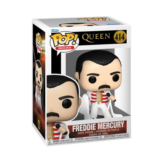 Funko Pop! Rocks Queen Figura de Vinilo Freddie Mercury