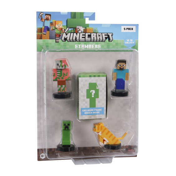 Minecraft Pack 5 Figuras Varios Modelos