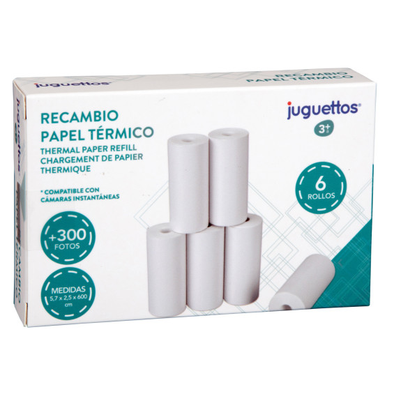 Juguettos Recambio de Papel Térmico