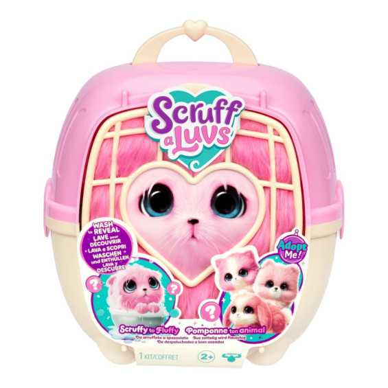 ScruffaLuvs Rosa Peluche con Transportín y Accesorios Varios Modelos