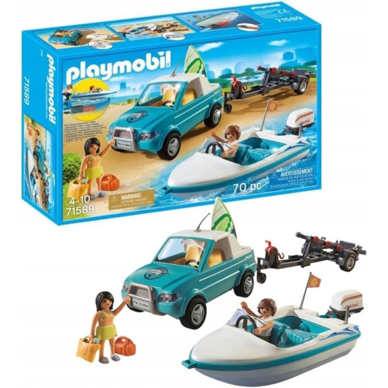 Playmobil Coche Pick Up con Lancha - 71589