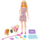 Barbie Muñeca Paseadora de Perro con Silla de Ruedas