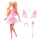 Barbie Color Change Muñeca Hada Rosa de Fantasía con Alas que Cambian de Color