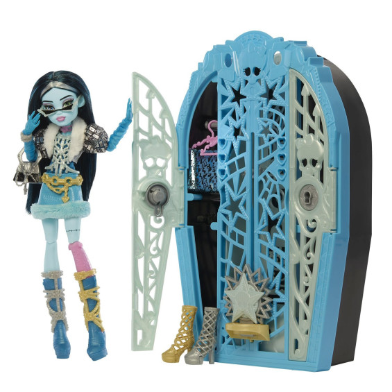 Monster High Conjunto de Juego de Frankie Stein de Skulltimate Secrets Hauntlywood Mysteries