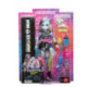 Monster High Muñeca Frankie Stein con Mascota Watzie y 7 Accesorios