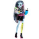 Monster High Muñeca Frankie Stein con Mascota Watzie y 7 Accesorios