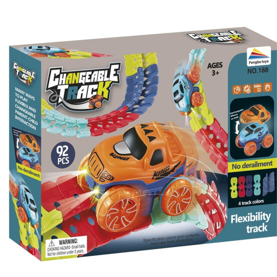 Pista Flexible con Coche 92 Piezas