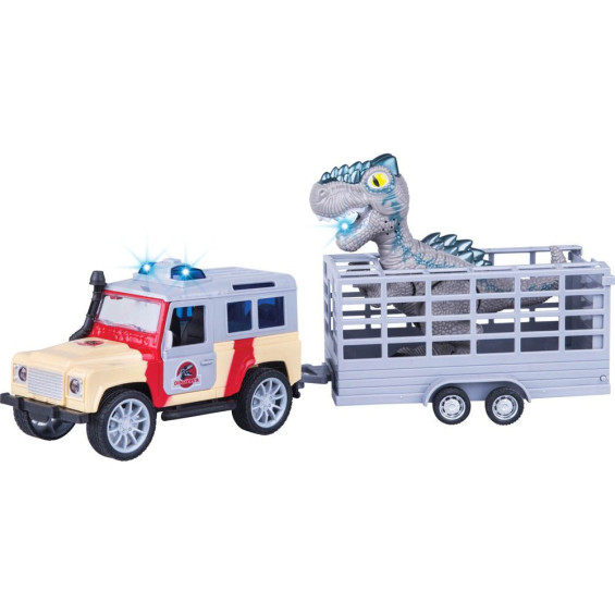 Remolque con Dinosaurio Jeep 1:20