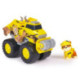 Paw Patrol Camión-Excavadora Rescue Wheels Bulldozer y Figura de Rubble