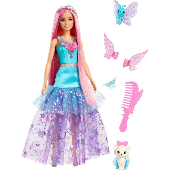 Barbie Malibu Muñeca Hada con Dos Mascotas