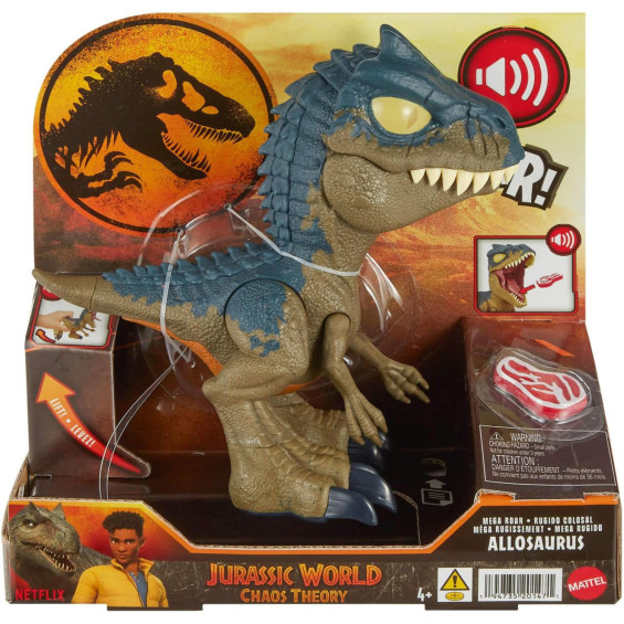 Jurassic World Chaos Theory Figura Dinosaurio Allosaurio Mega Rugido