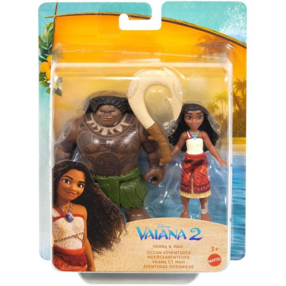 Disney Vaiana 2 Pack de dos Muñecos Vaiana y Maui